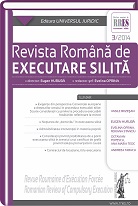 Romanian Journal of Compulsory Execution Cover Image