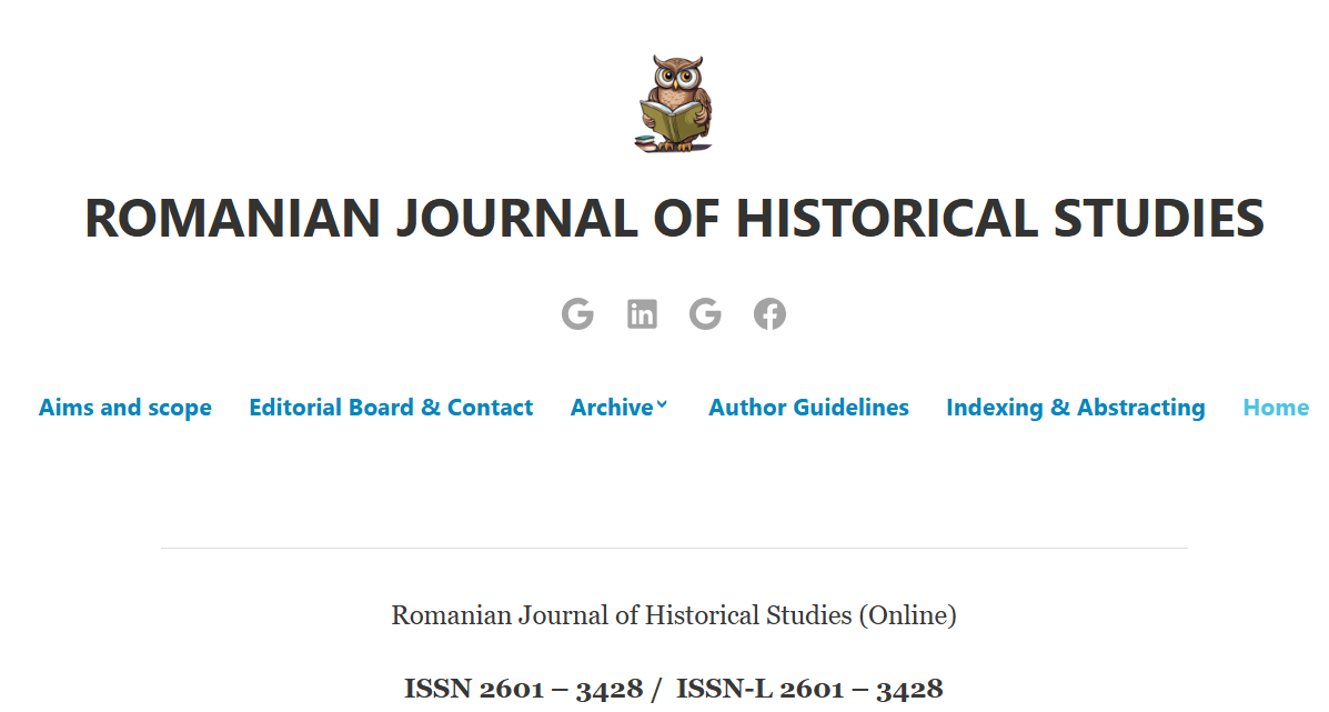 Romanian Journal of Historical Studies Cover Image