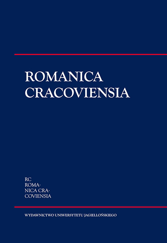 Romanica Cracoviensia Cover Image