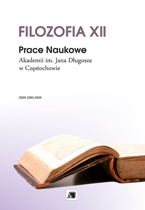 Research Papers of the Jan Dlugosz University in Częstochowa. Philosophy Cover Image