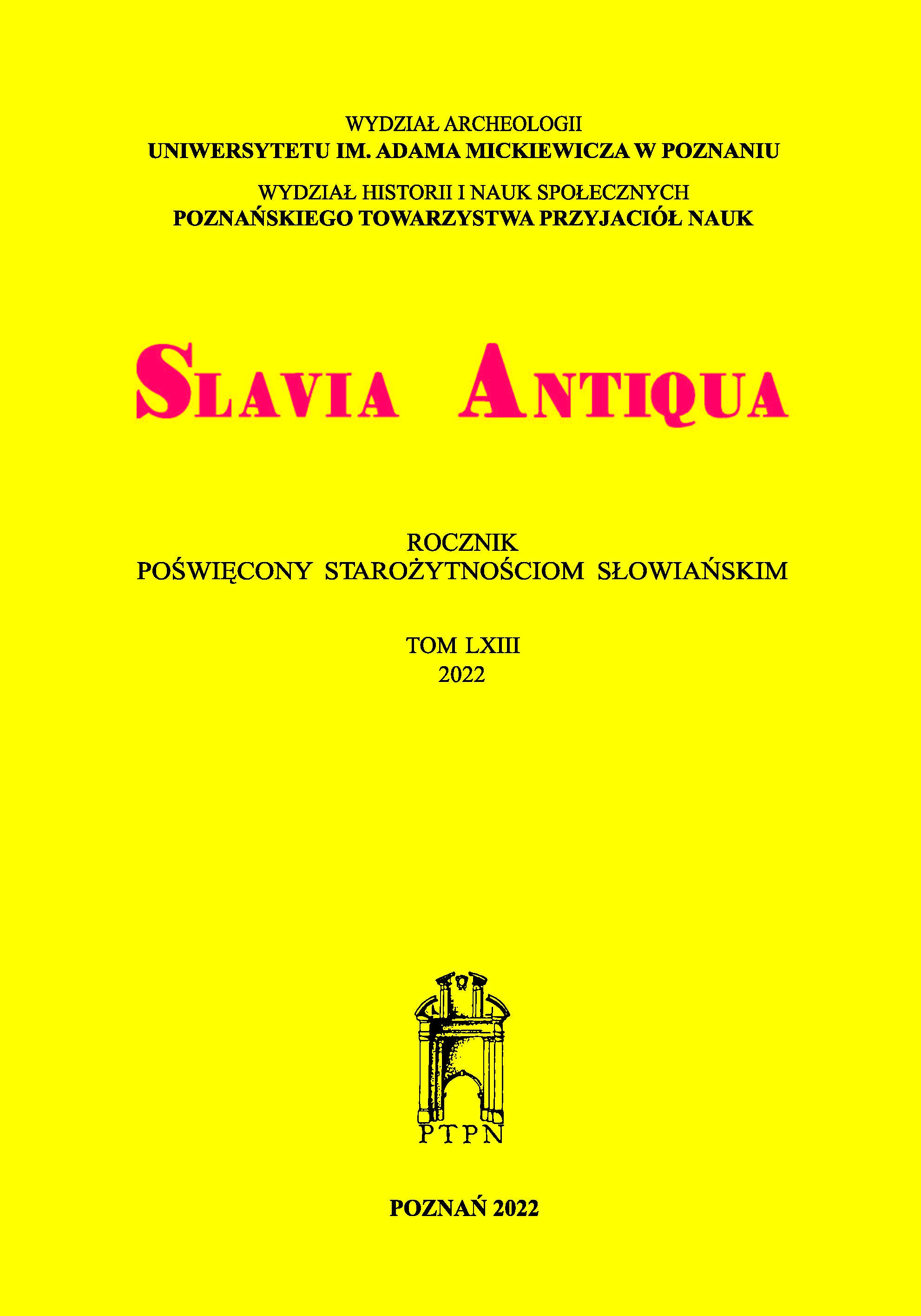 Slavia Antiqua Cover Image