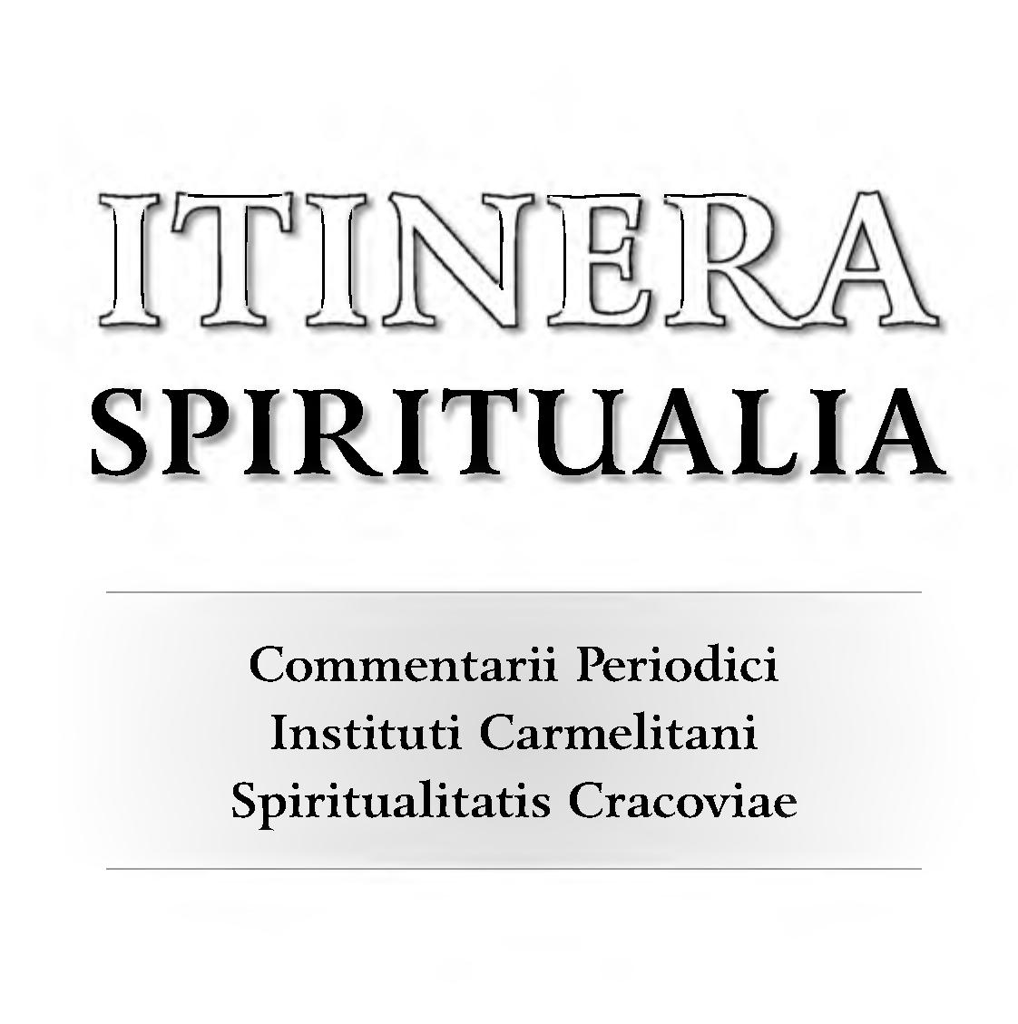 Spiritual Paths. Journal of the Carmelite Institute of Spirituality in Kraków Cover Image
