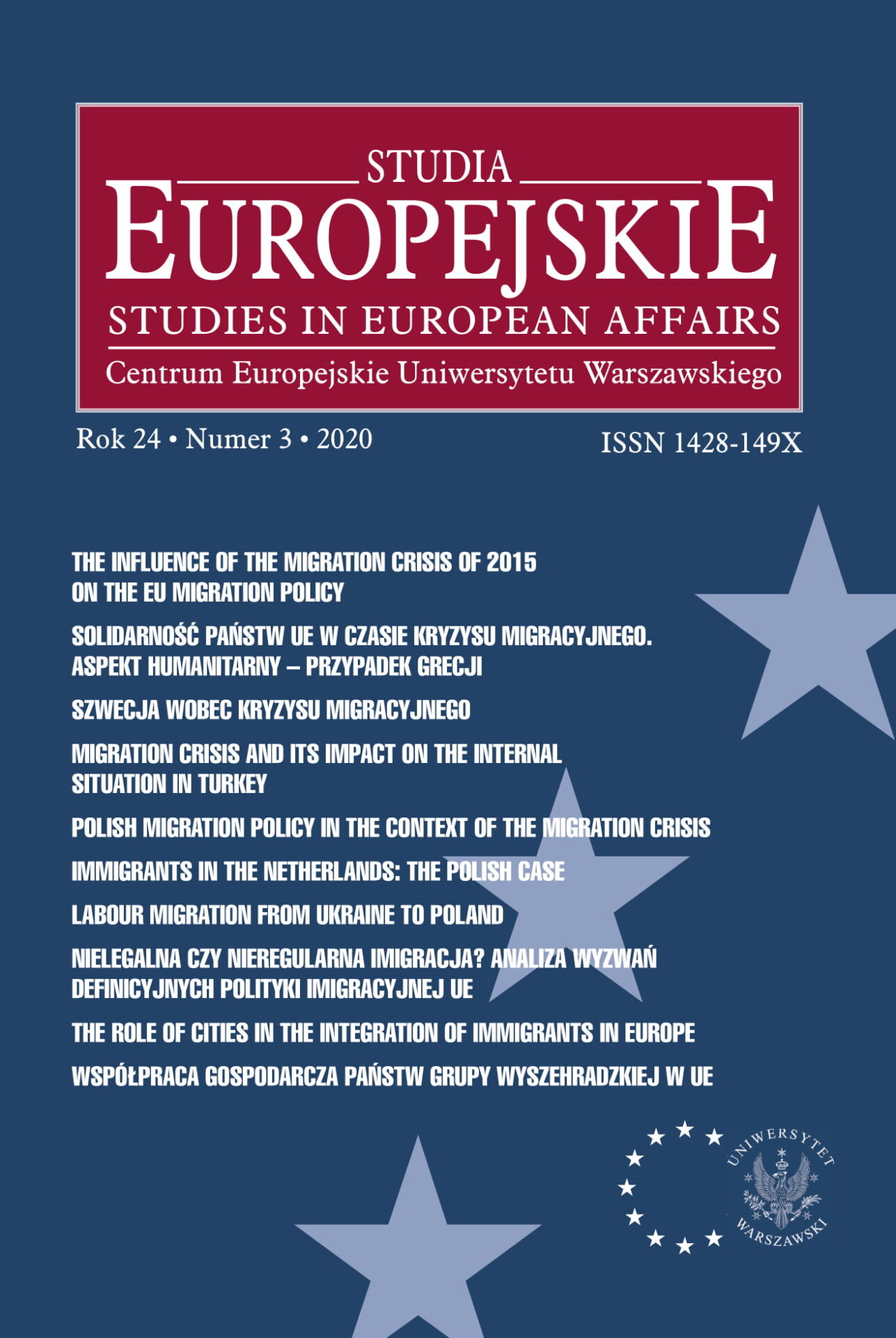 Studia Europejskie - Studies in European Affairs Cover Image