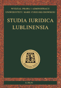 Studia Iuridica Lublinensia Cover Image