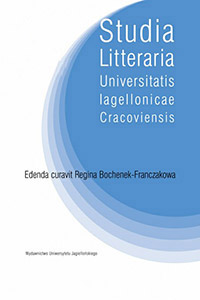 Studia Litteraria Universitatis Iagellonicae Cracoviensis Cover Image