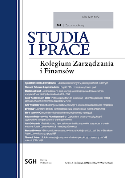 Studies and Work of the Collegium of Management and Finance Cover Image