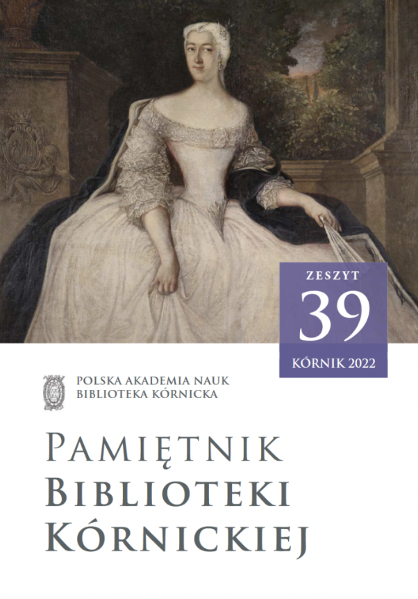 The Journal of the Kórnik Library Cover Image