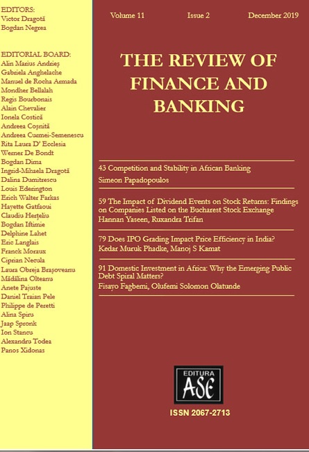 The Review of Finance and Banking Cover Image