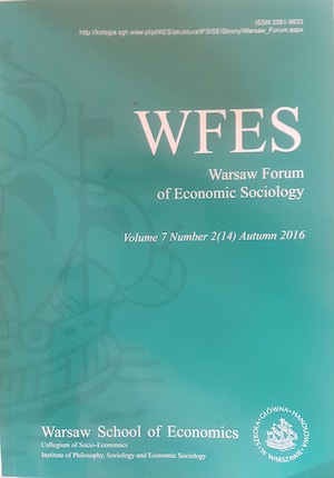 Warsaw Forum of Economic Sociology Cover Image